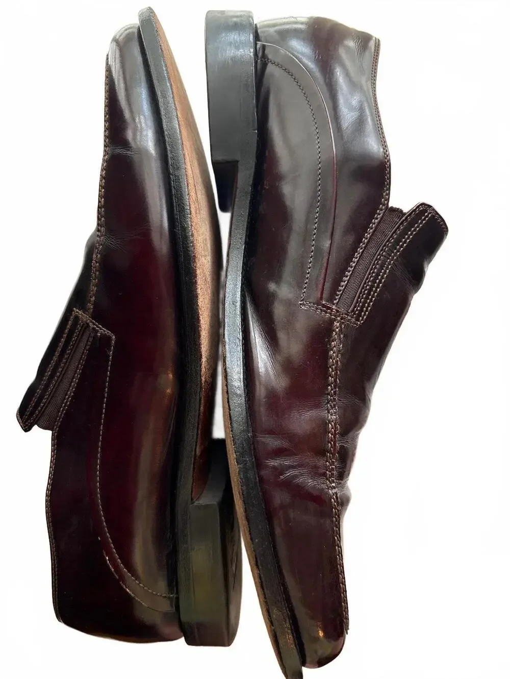 Handcrafted in Italy Johnston & Murphy Brown Loafers 12M